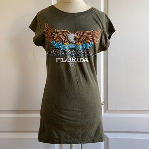 ☀️ 2 for 10 Motorcycle week Panama tee shirt